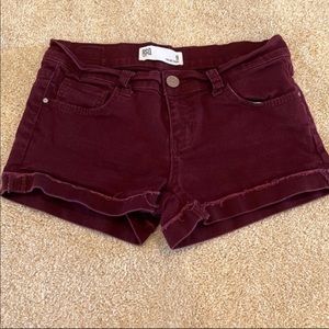 Burgundy RSQ Shorts